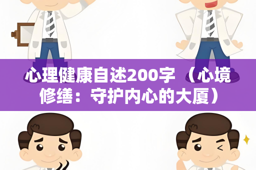 心理健康自述200字 （心境修缮：守护内心的大厦）