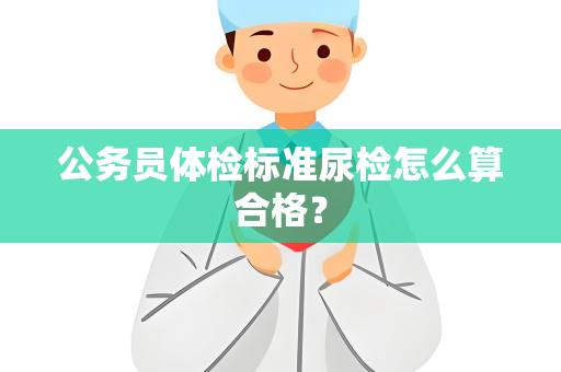 公务员体检标准尿检怎么算合格？